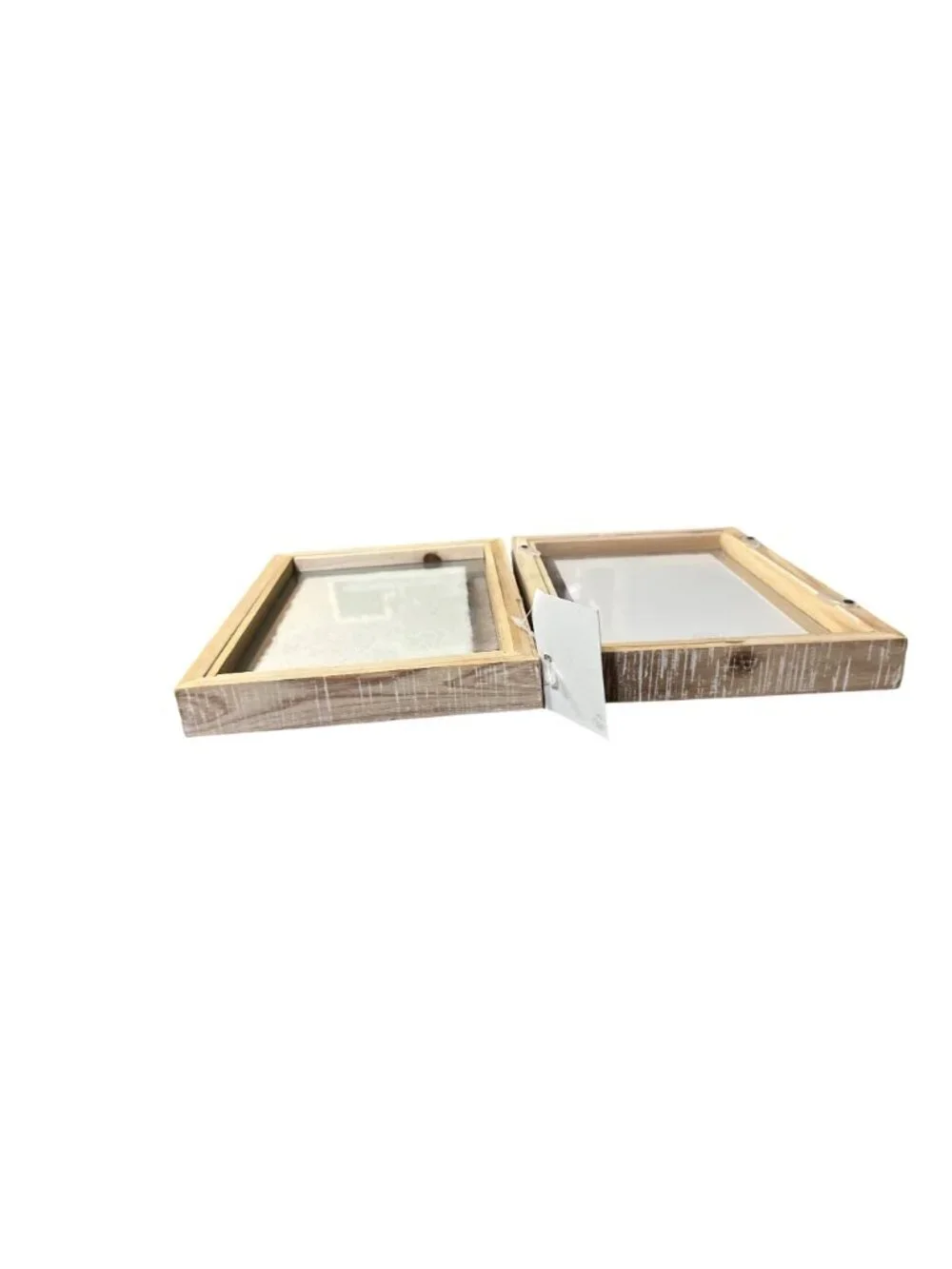 Mud Pie Our First House Hinged Wooden 4x6 Double Photo Frame Housewarming Used